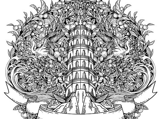 “柑柑好”雕版画