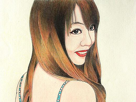 美女（个人主页-ZMjkwMjUxNjg=） - 绘画 - 站酷设计师蒋亮原创素材 - 站酷ZCOOL