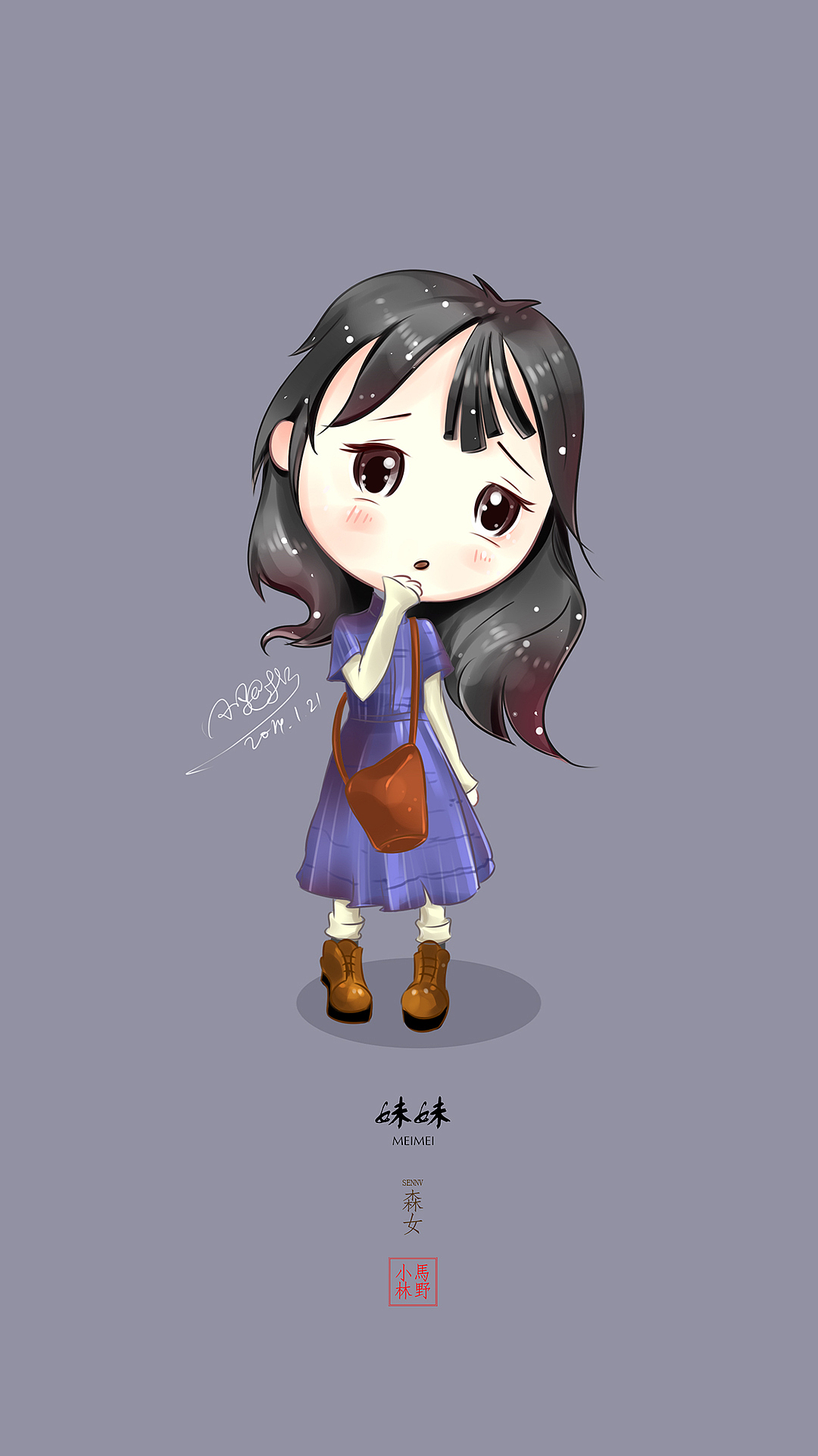 萌妹子——小米手机锁屏版