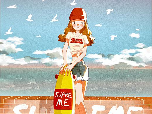 supreme商插（個人主頁-ZMzQzMjQxNjQ=） - 商業(yè)插畫 - 站酷設計師紙夏原創(chuàng)素材 - 站酷ZCOOL