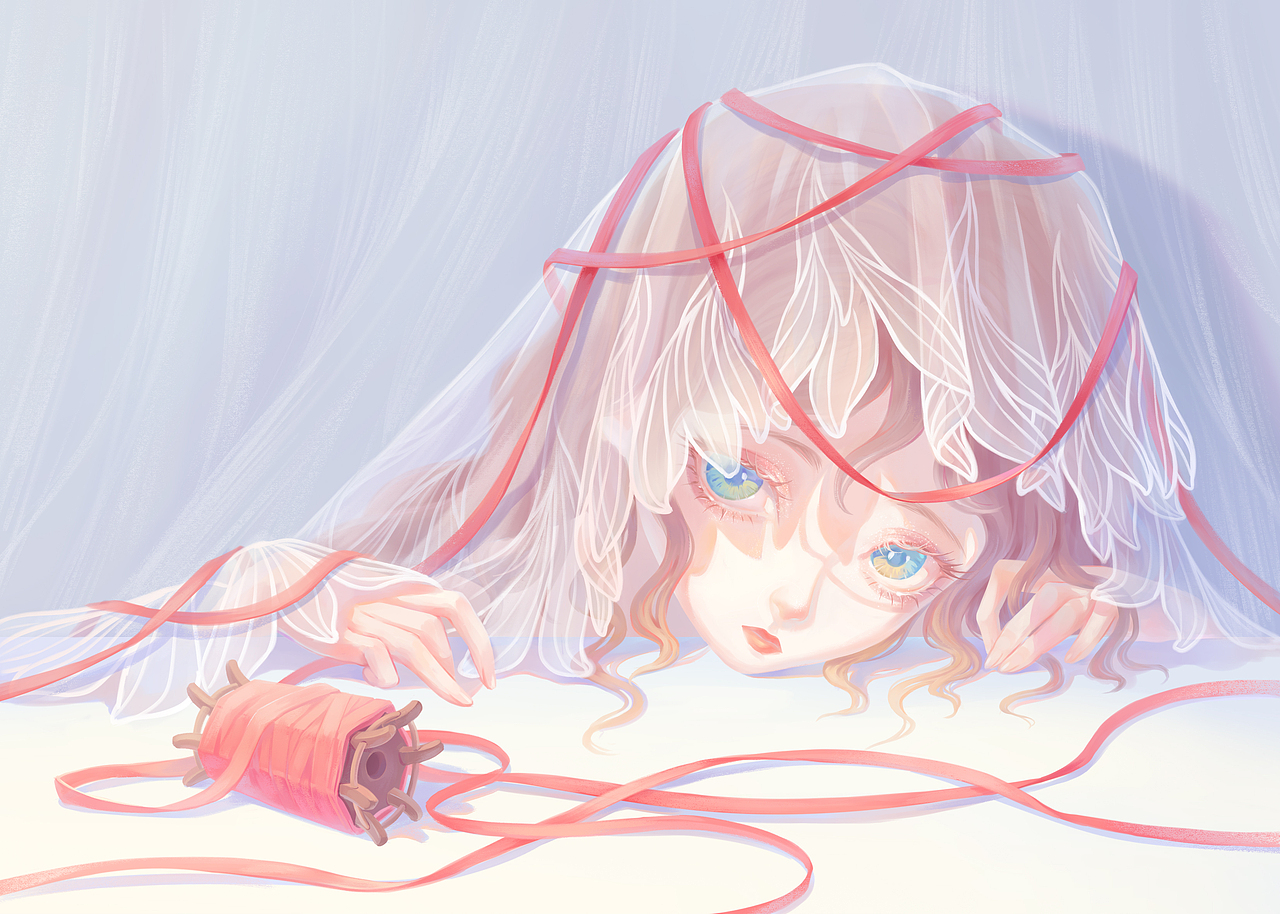 插画练习,色彩习作。