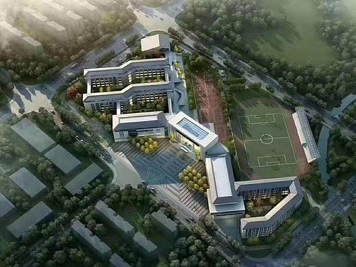 室外鸟瞰效果图