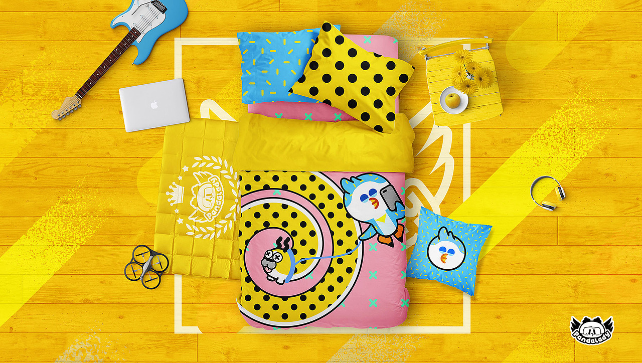 熊貓女孩原創(chuàng)動漫周邊床品（圖ZMTIyMjIxMTMy） - 其他動漫 - 站酷設(shè)計師熊貓女孩V原創(chuàng)素材 - 站酷ZCOOL