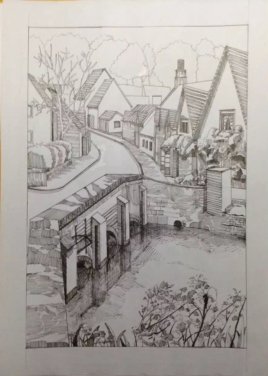 一些签字笔线稿