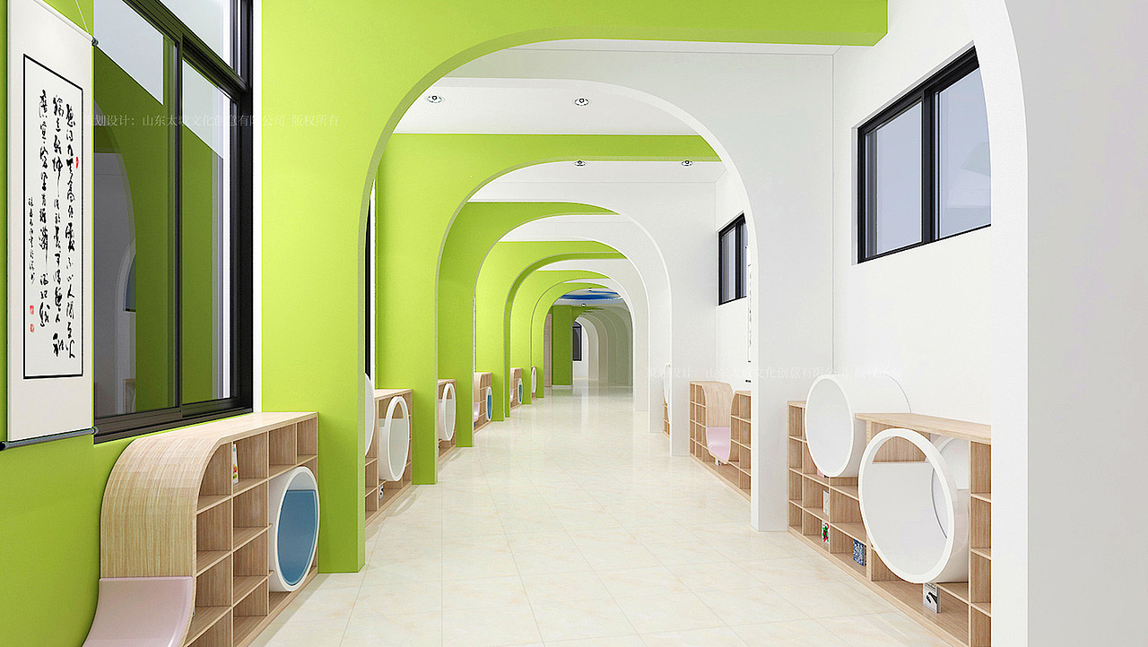 云世界实验小学图书馆设计（图ZMzI2MjM0NDk2） - 商业空间设计 - 站酷设计师太歌创意原创素材 - 站酷ZCOOL