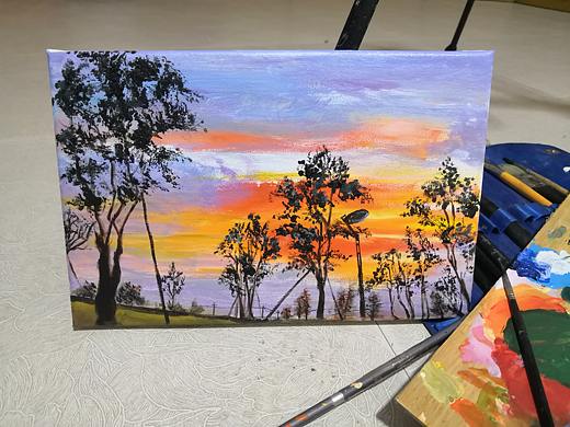 傍晚清晨,走走停停