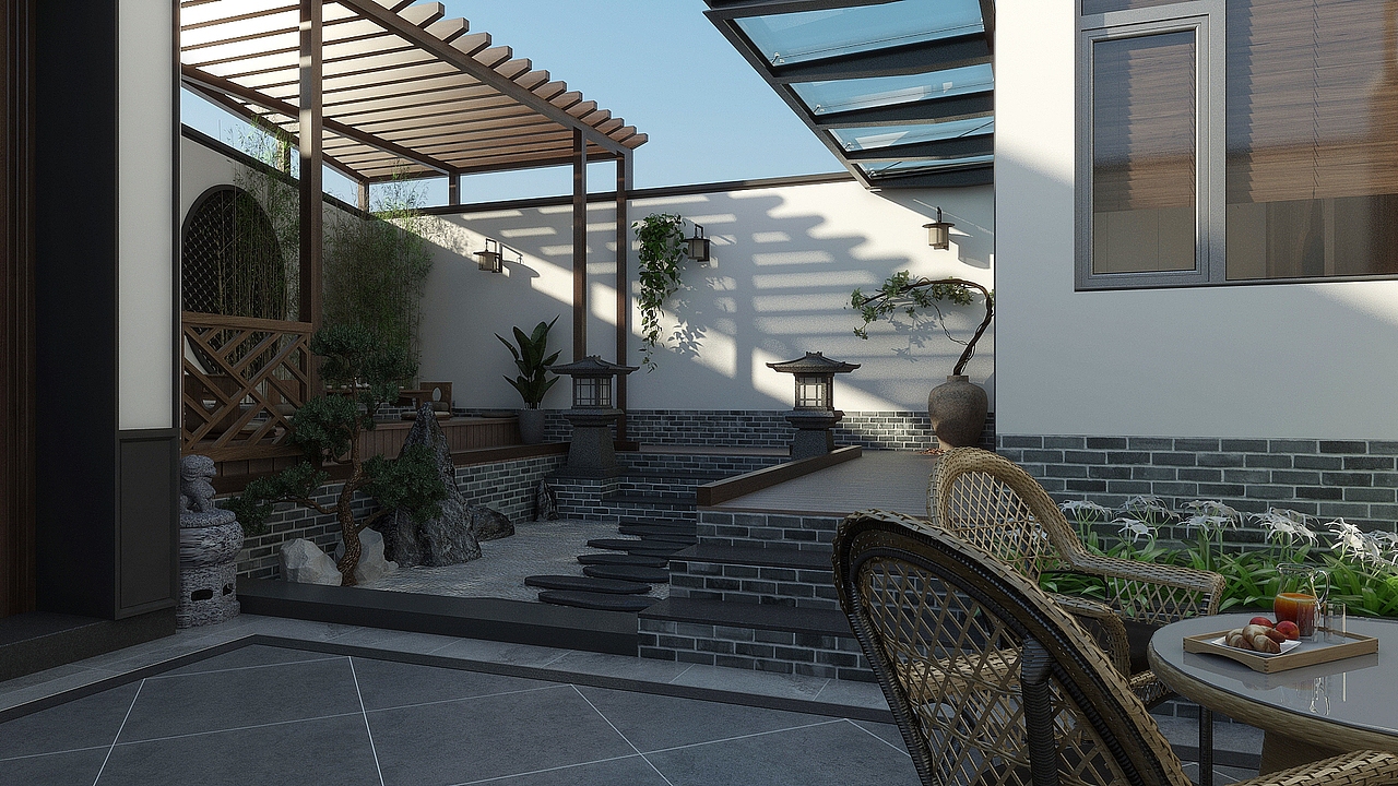 新中式别墅（图ZMjcyNzA0NDQw） - 家装设计 - 站酷设计师小猫大人原创素材 - 站酷ZCOOL