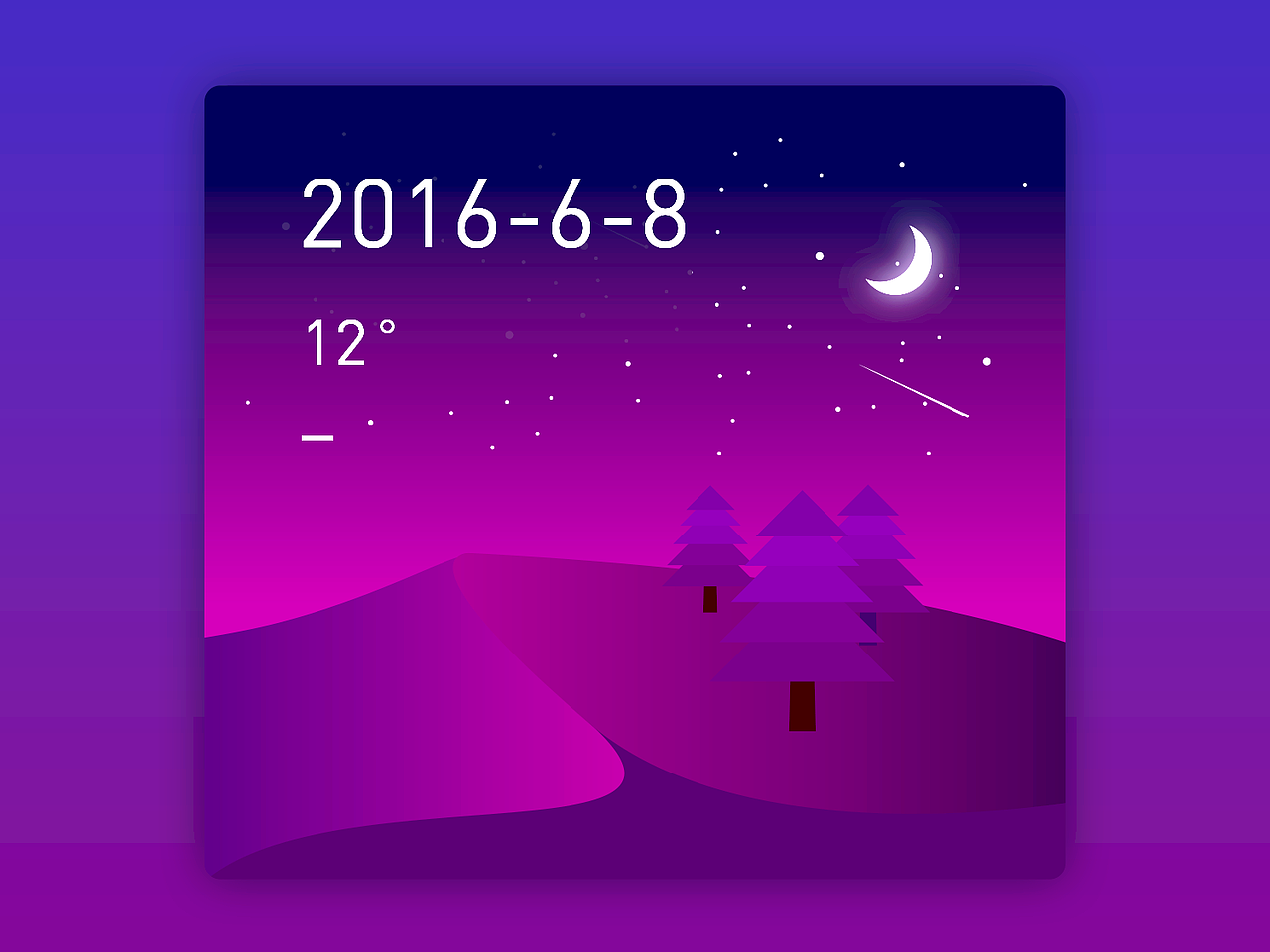 APP 日期+温度+天气页面（图ZNTEyMTY0ODA=） - APP界面 - 站酷设计师进化中的匹诺曹原创素材 - 站酷ZCOOL