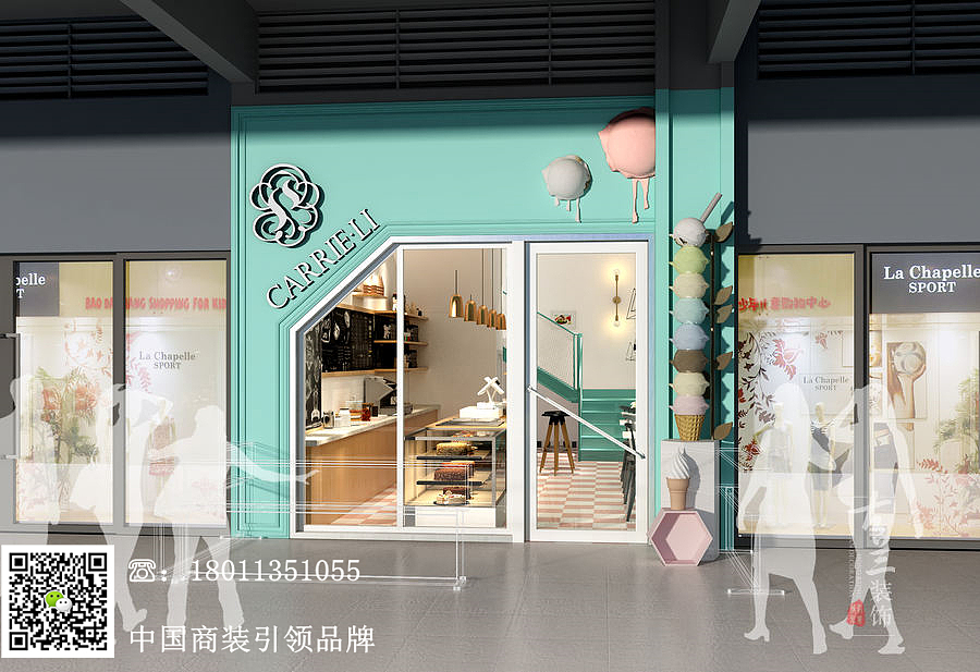 石家庄蛋糕店设计案例—【CARRIE_LI凯瑞莉蛋糕店】（图ZMTE2MzE5MTU2） - 家装设计 - 站酷设计师石家庄工装设计原创素材 - 站酷ZCOOL
