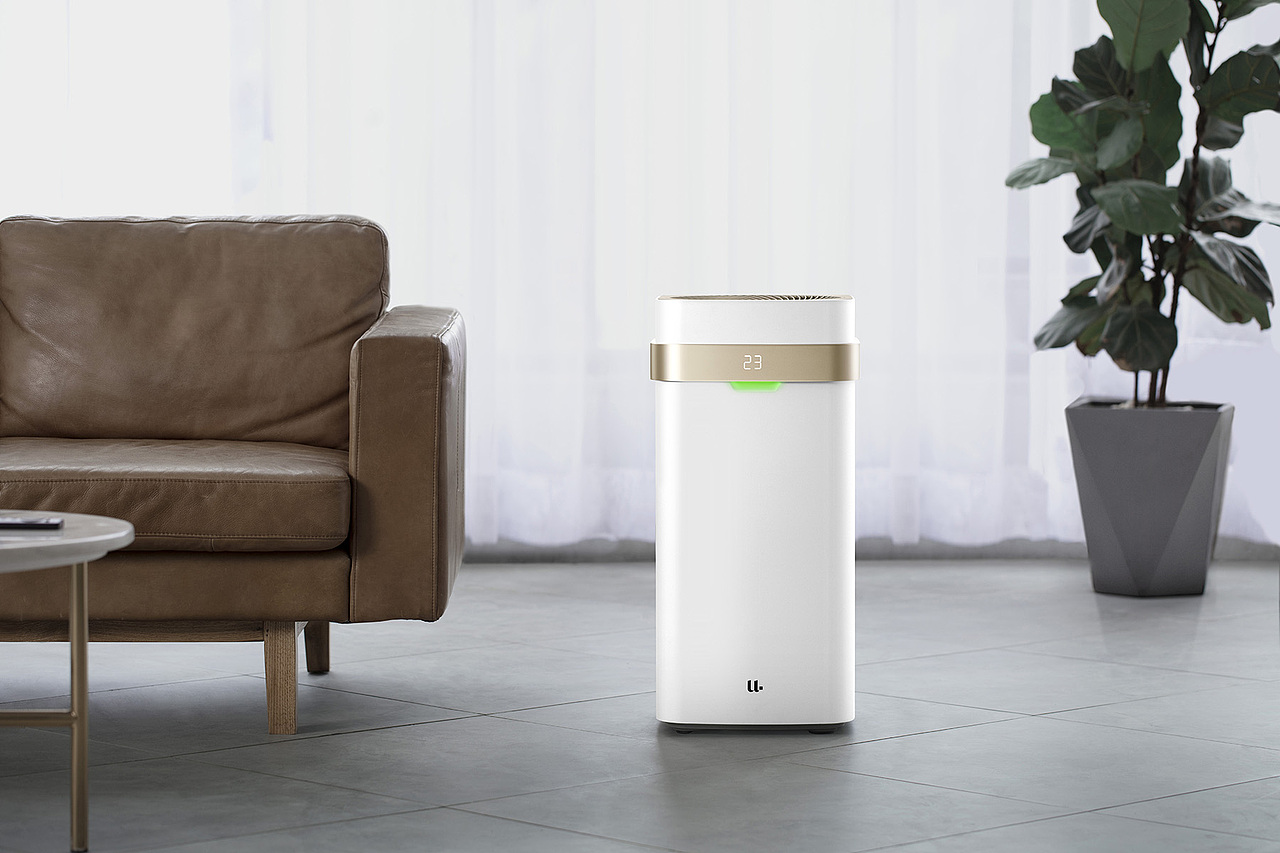 优点空气净化器x01产品图场景图