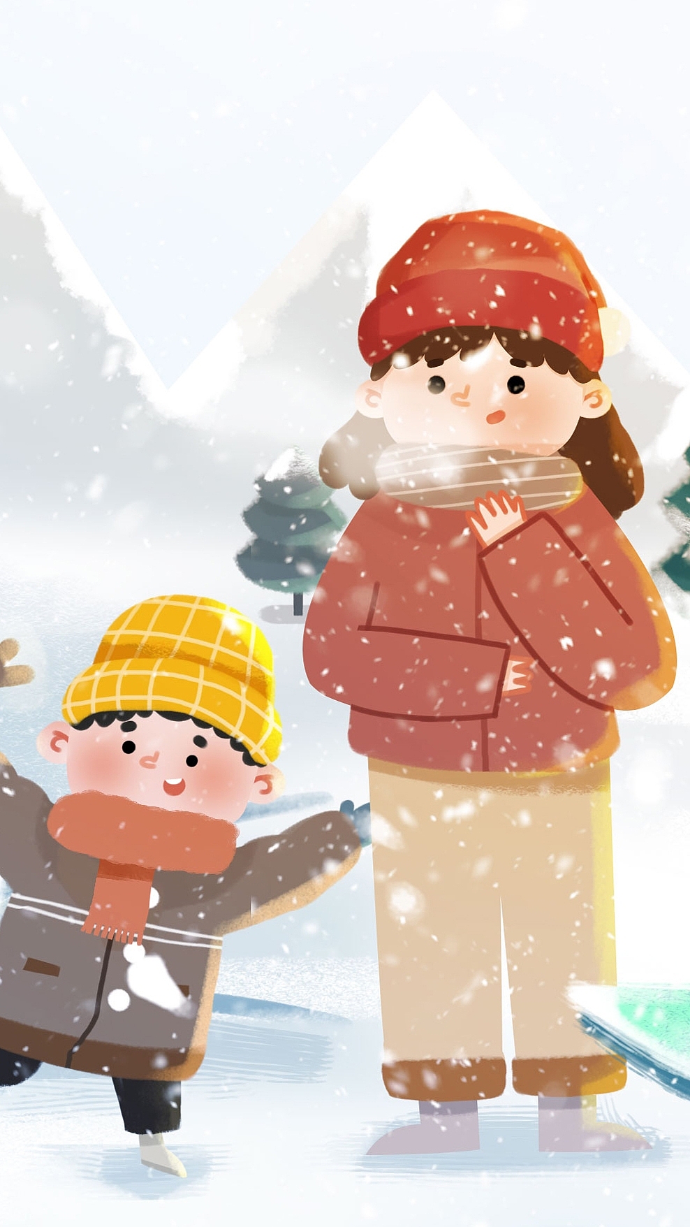 来一起堆个大雪人吧!