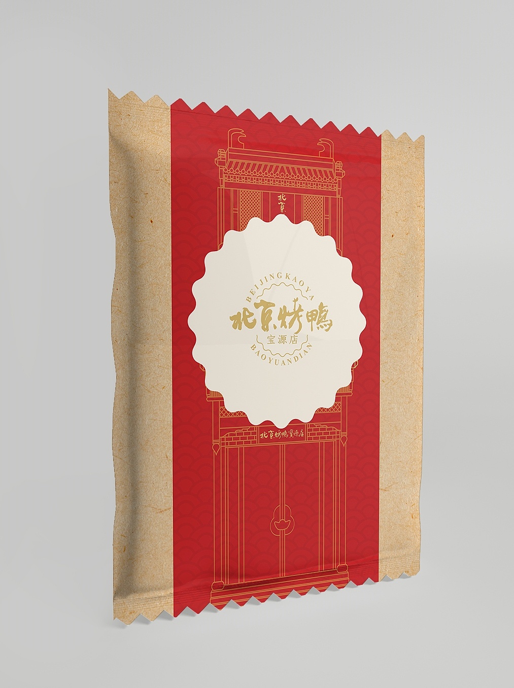 北京烤鸭-包装-手绘-形象