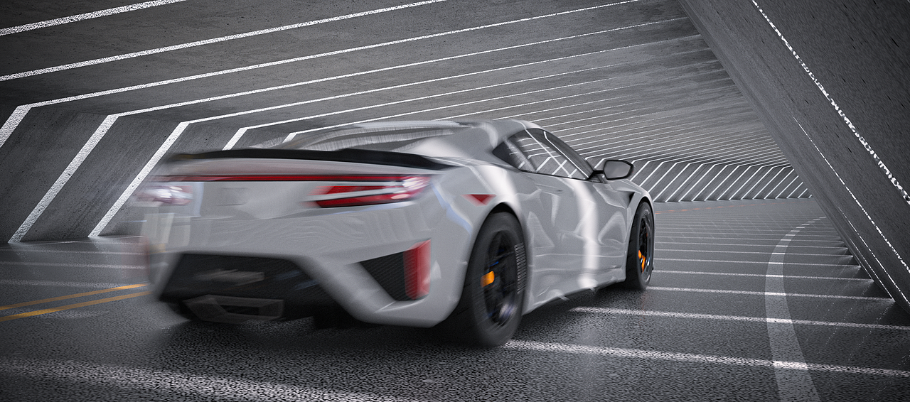 区区渲染一台车车 讴歌NSX