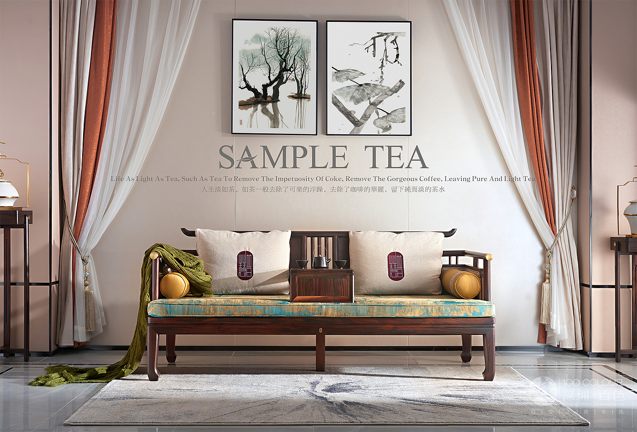 新中式家具摄影-美得林（沙发/床/桌子/柜子/椅子）（图ZMjM1Mzk1NDY4） - 产品摄影 - 站酷设计师深圳百色品牌原创素材 - 站酷ZCOOL