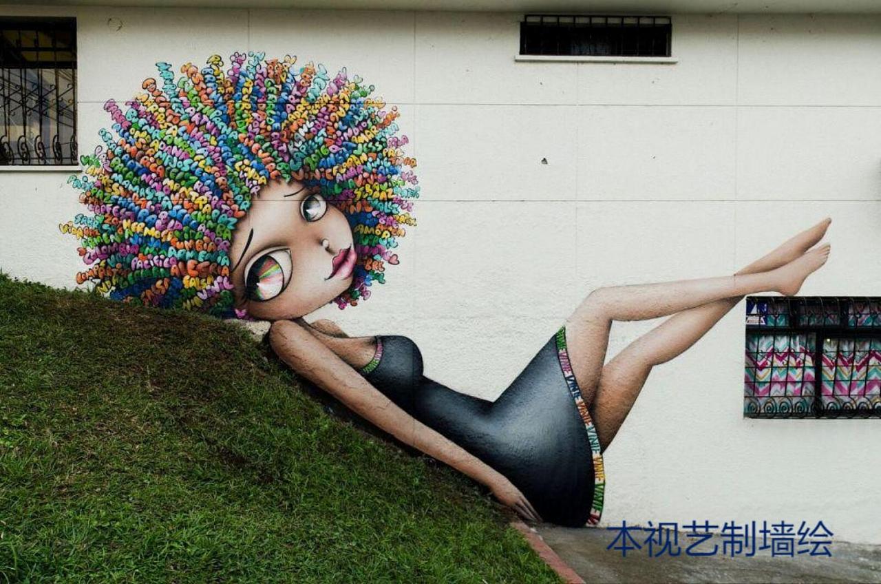 成都墙体彩绘 创意脑洞大开彩绘