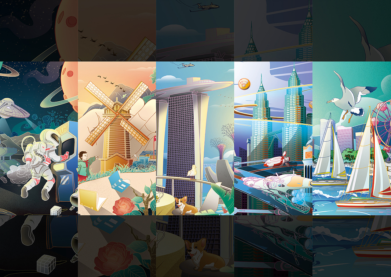 天马行空（图ZMjM0NDE2MzI4） - 商业插画 - 站酷设计师及时止损123原创素材 - 站酷ZCOOL