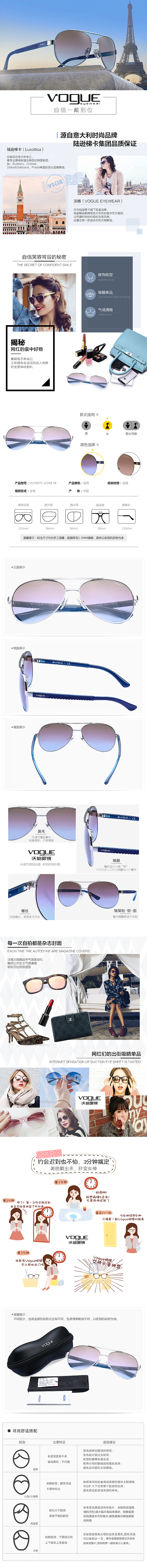 沃格眼镜详情页