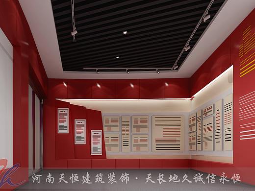 新乡党建主题馆装修设计案例中彰显民生及党建教育