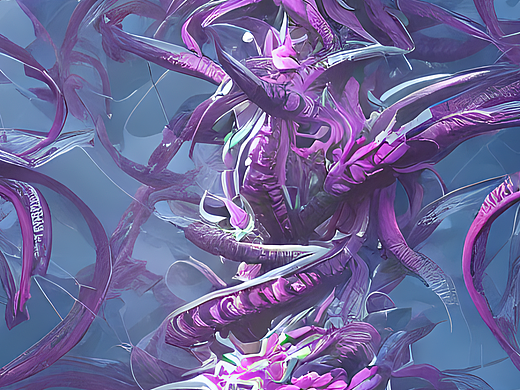 #AI创作实验室#花一样的外星人