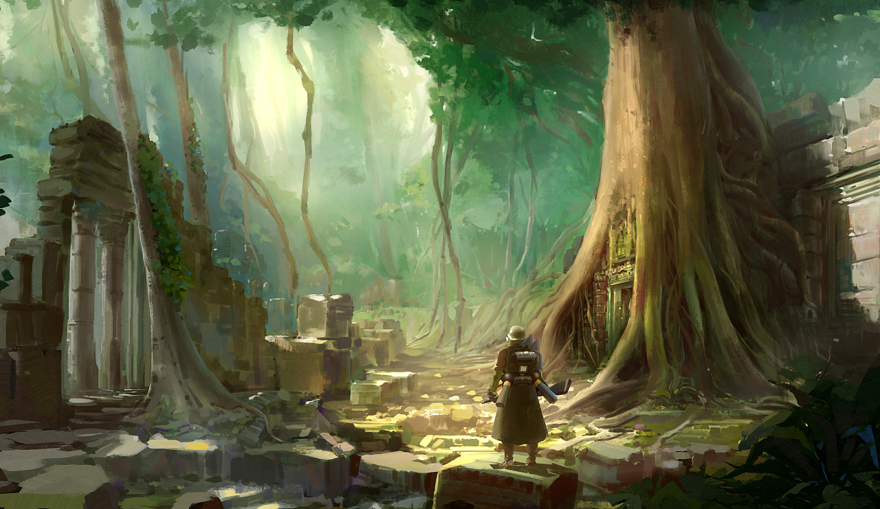 丛林气氛|插画|概念设定|xspc047 - 原创作品 - 站酷 (zcool)