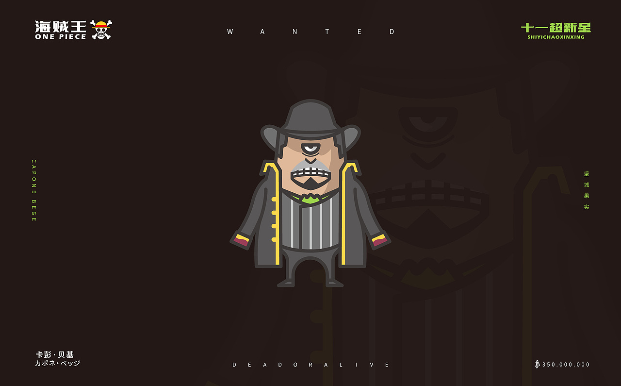 独眼胶囊搞怪蛋仔海贼王插画