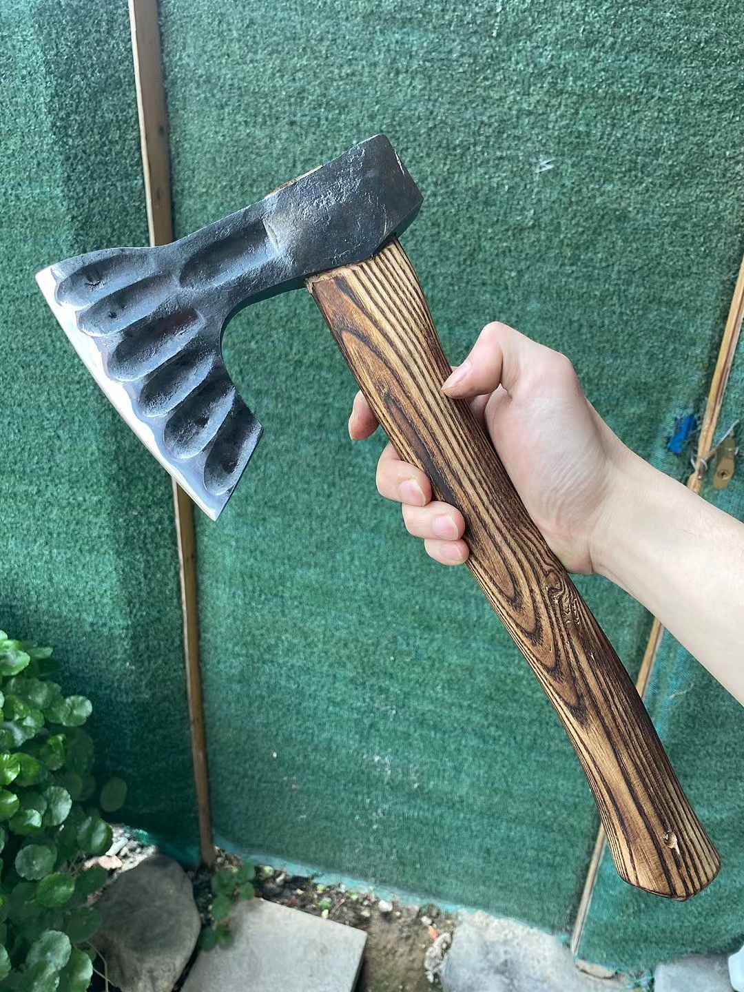 t1095钢 手工煅打 印第安手斧/维京海盗战斧