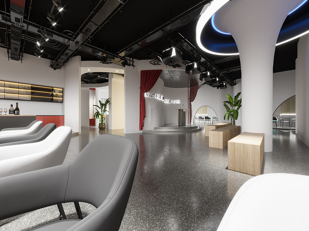 工装设计案例——直播间|空间|其他空间|舒瑾 - 原创作品 - 站酷