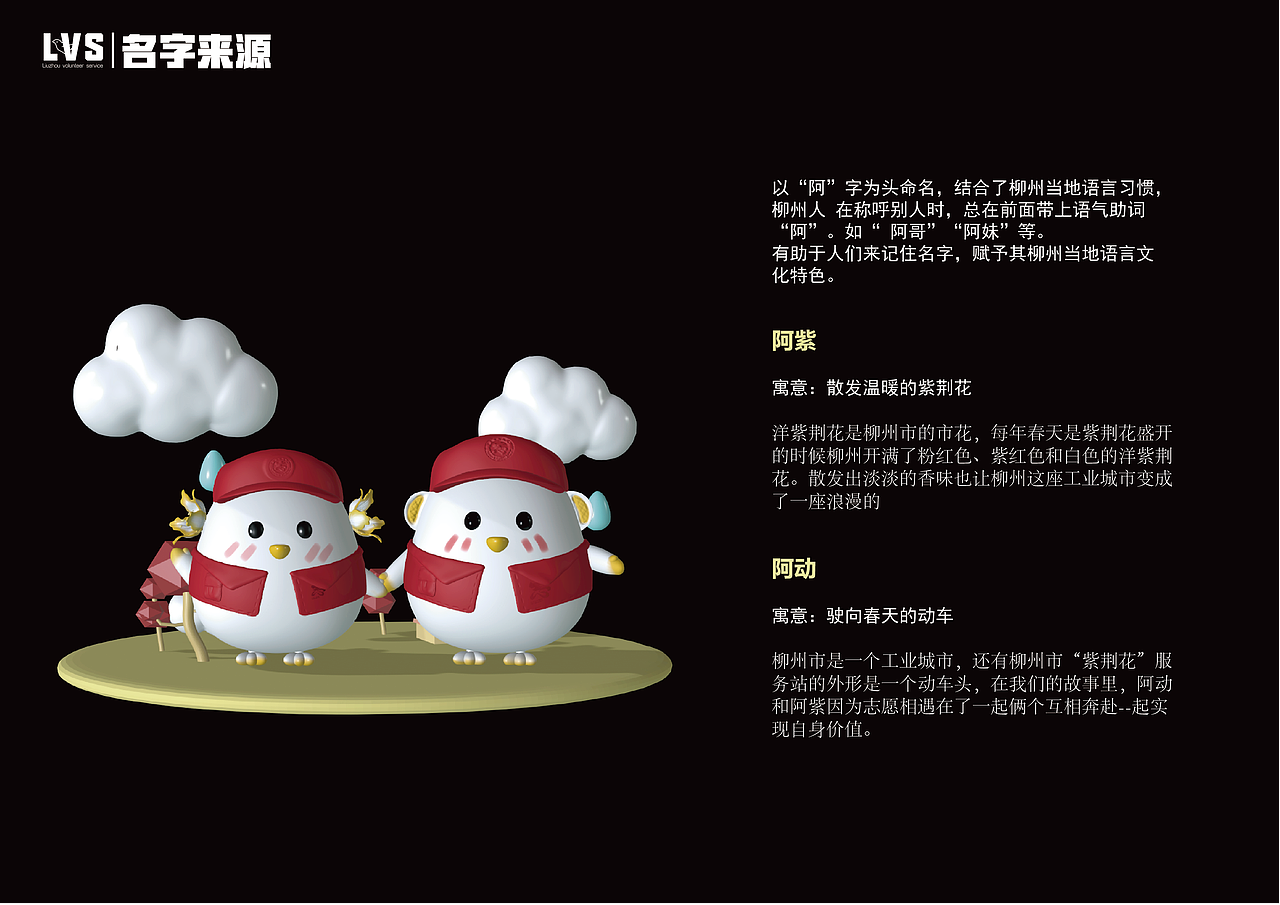 柳州紫荆志愿服务站IP设计（图ZMzI4NzM2NjY4） - IP形象 - 站酷设计师伊伊一YI原创素材 - 站酷ZCOOL