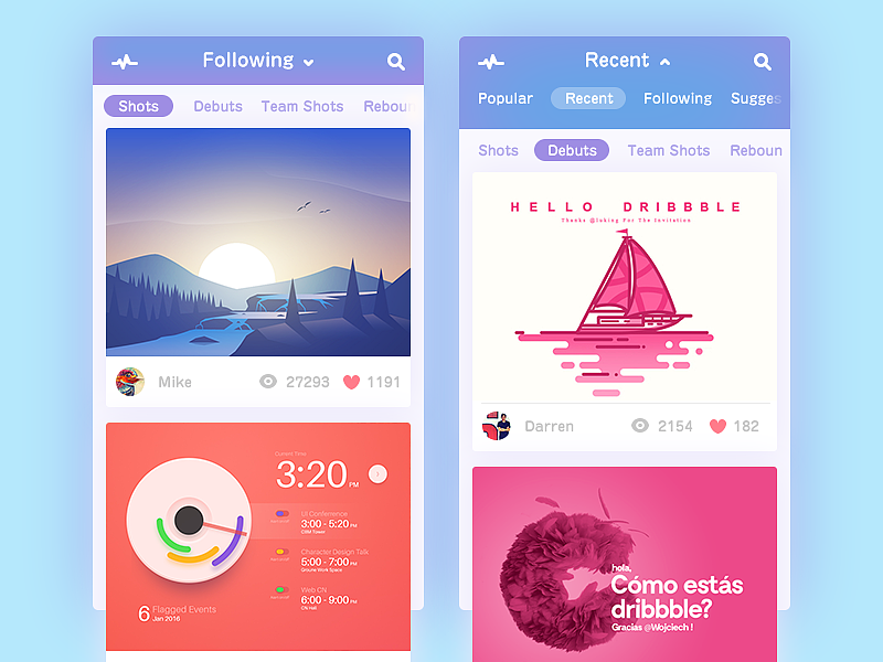 Dribbble作品集（图ZNTEyNzg5NDg=） - APP界面 - 站酷设计师RyansDesign原创素材 - 站酷ZCOOL