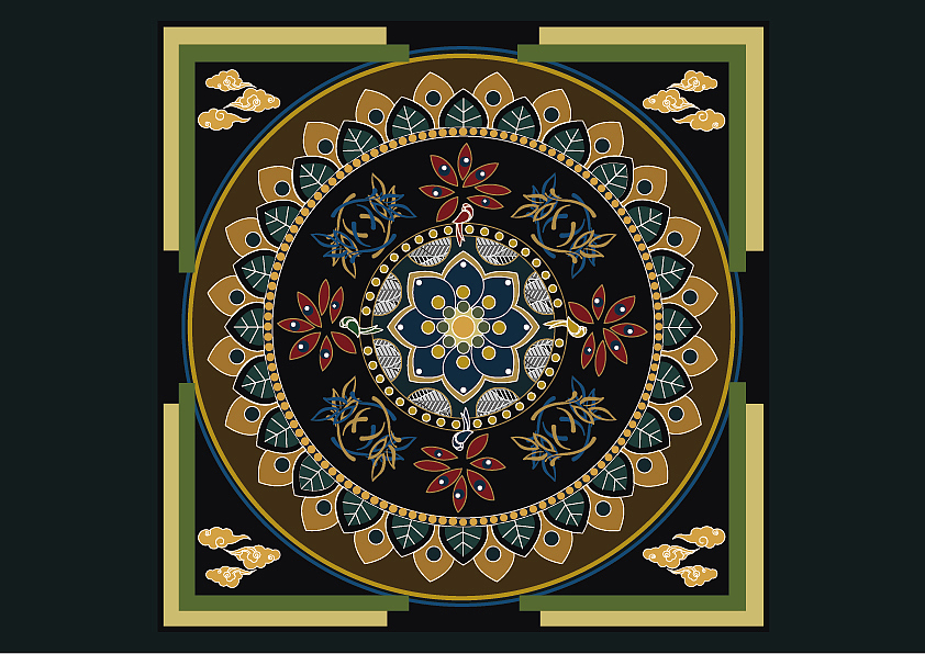 藏族曼陀罗图案设计