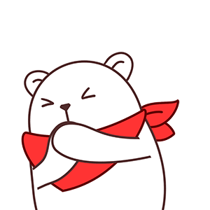 猫与熊 爱吃的大白 吃货动态表情包 | 原创IP可授权