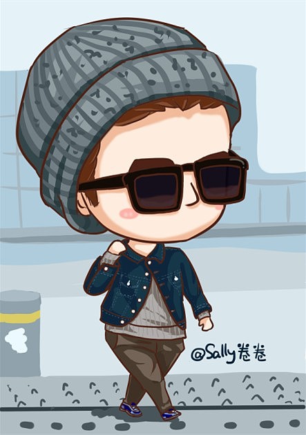 李敏镐可爱卡通q图|插画|艺术插画|sally卷卷 - 原创作品 - 站酷