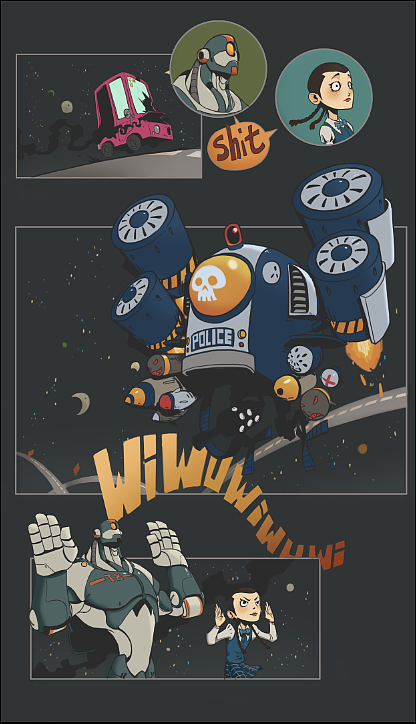 Galaxy Robber（图ZODQzNTk4MjQ=） - 单幅漫画 - 站酷设计师吕月开原创素材 - 站酷ZCOOL