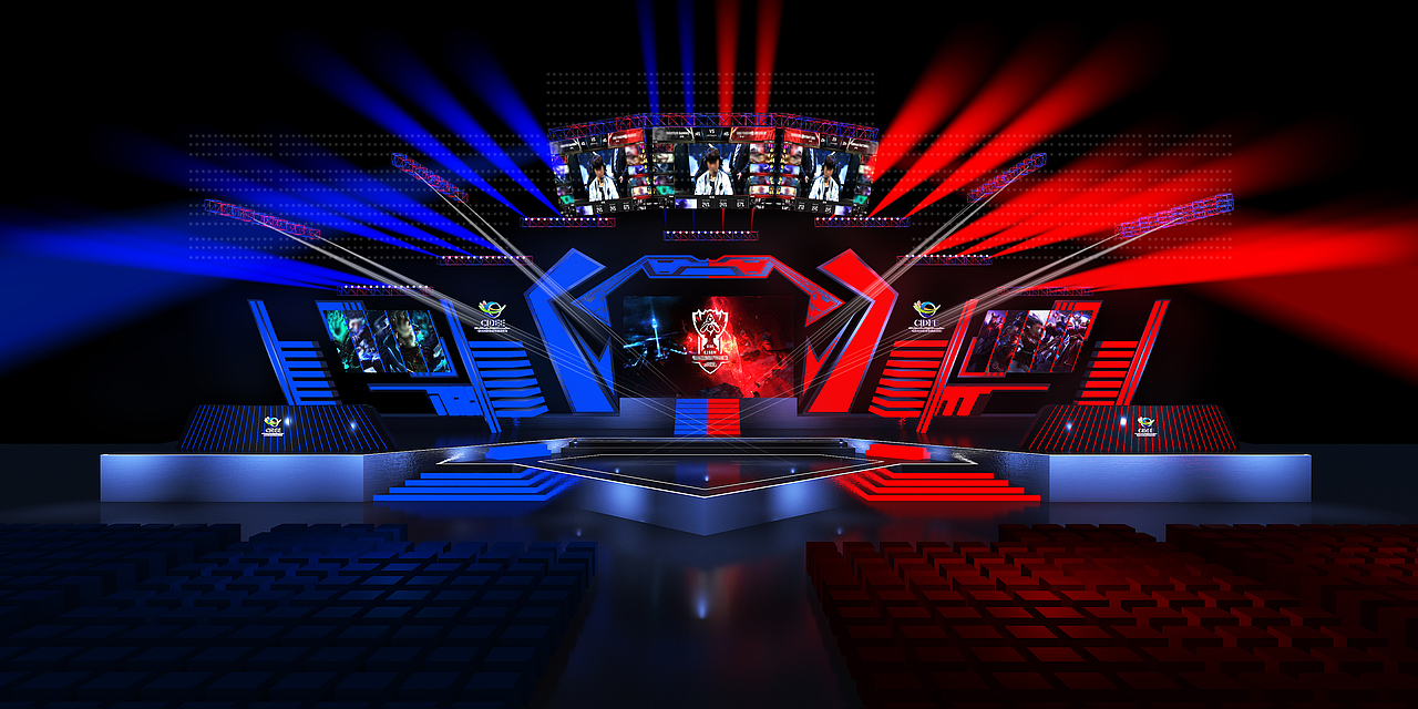 2020河北数字经济博览会电竞舞台舞美设计方案
