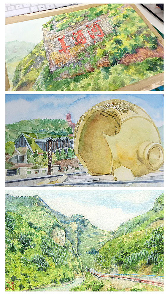 手绘城市系列——《贵州》（图ZNTcwNDg1NDQ=） - 商业插画 - 站酷设计师阿骨AOKI原创素材 - 站酷ZCOOL