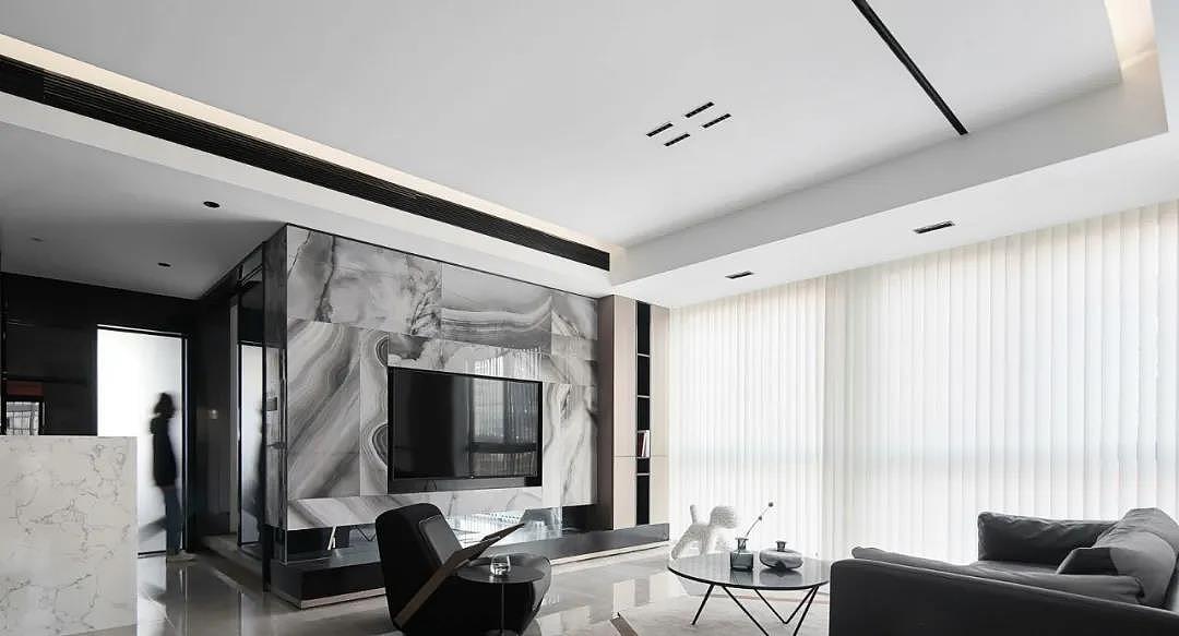 黑白灰+大理石:他家完美演绎都市里的极简生活!