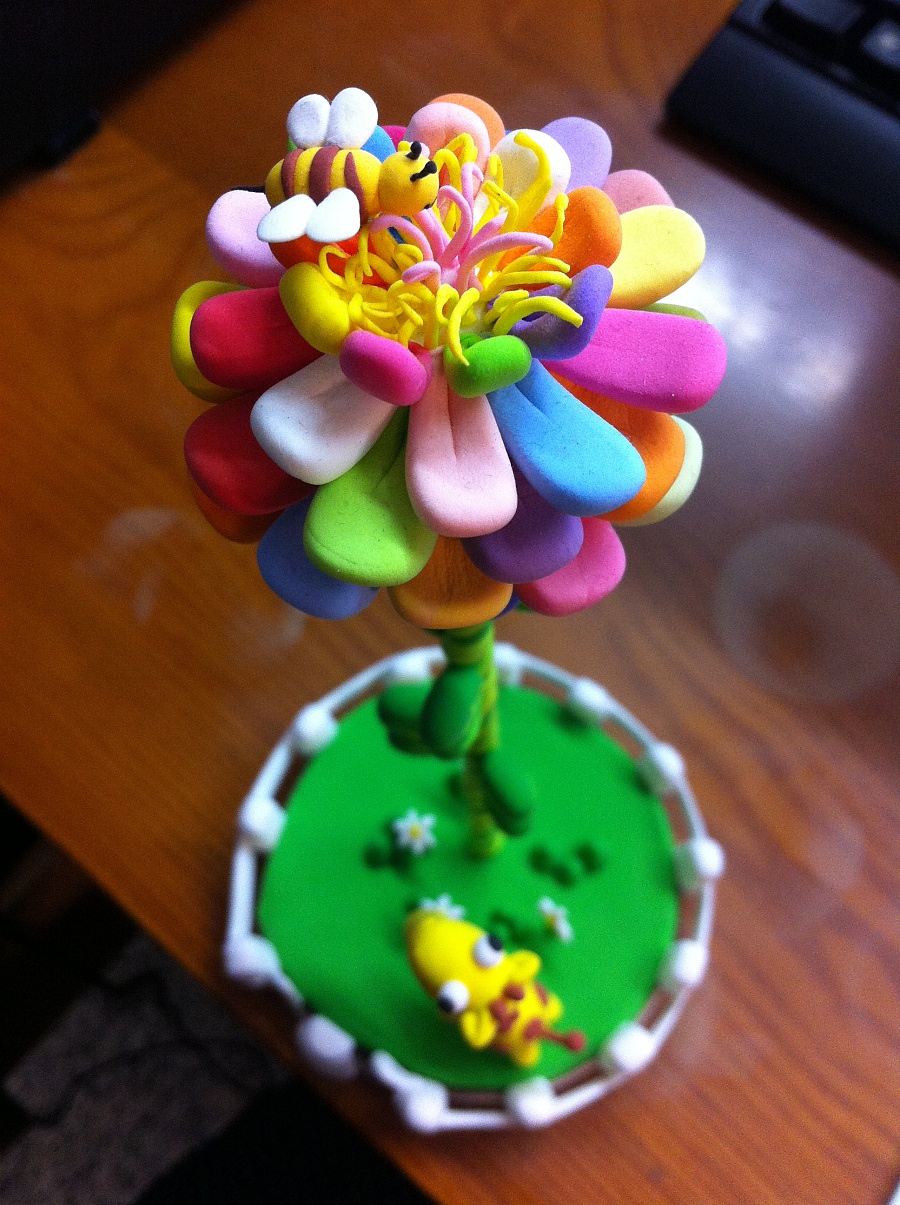 我的七色花代表着我众多的愿望哈哈