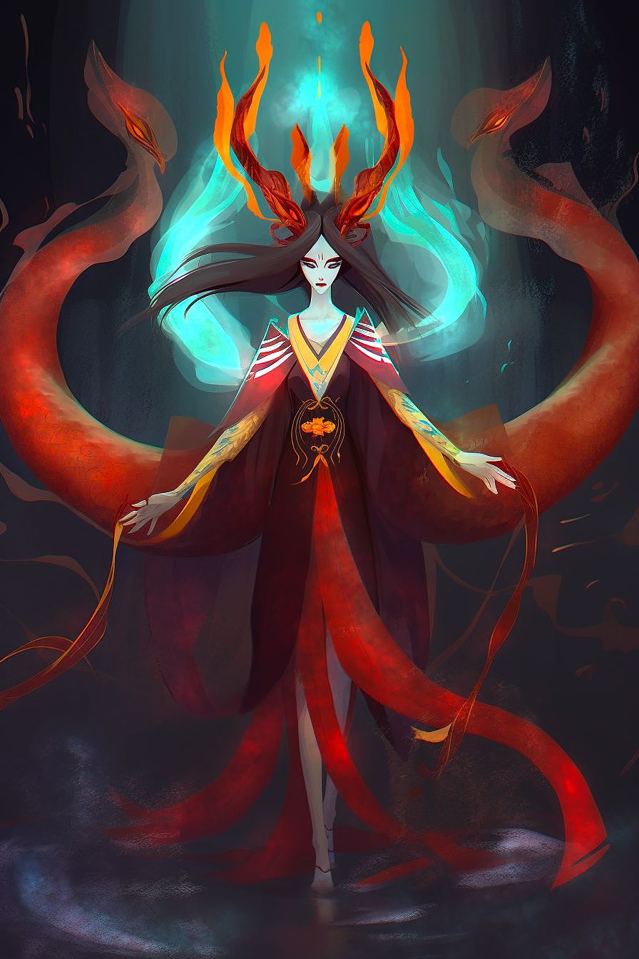 倾国倾城——狐妖篇（图ZMzM0ODk4MzU2） - AI作品 - 站酷设计师AI语画Lroric原创素材 - 站酷ZCOOL