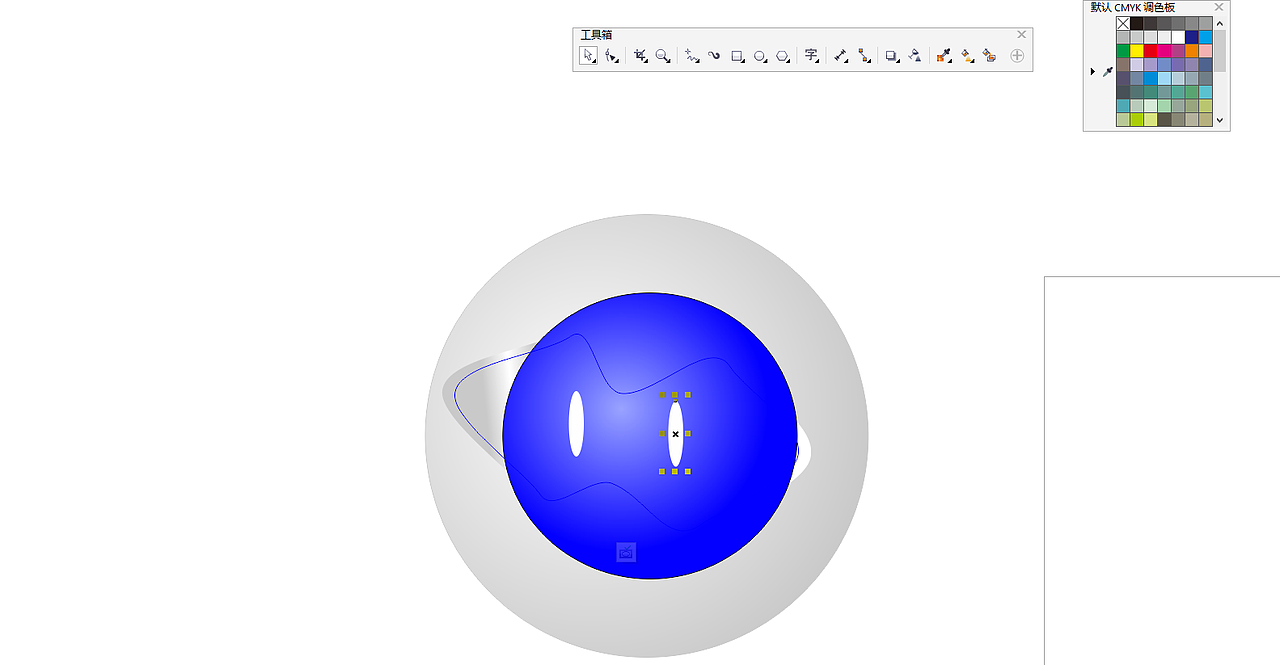 CorelDRAW制作一个立体感的球内精灵（图ZMTU3NjU1NDU2） - IP形象 - 站酷设计师瑶灵铛原创素材 - 站酷ZCOOL