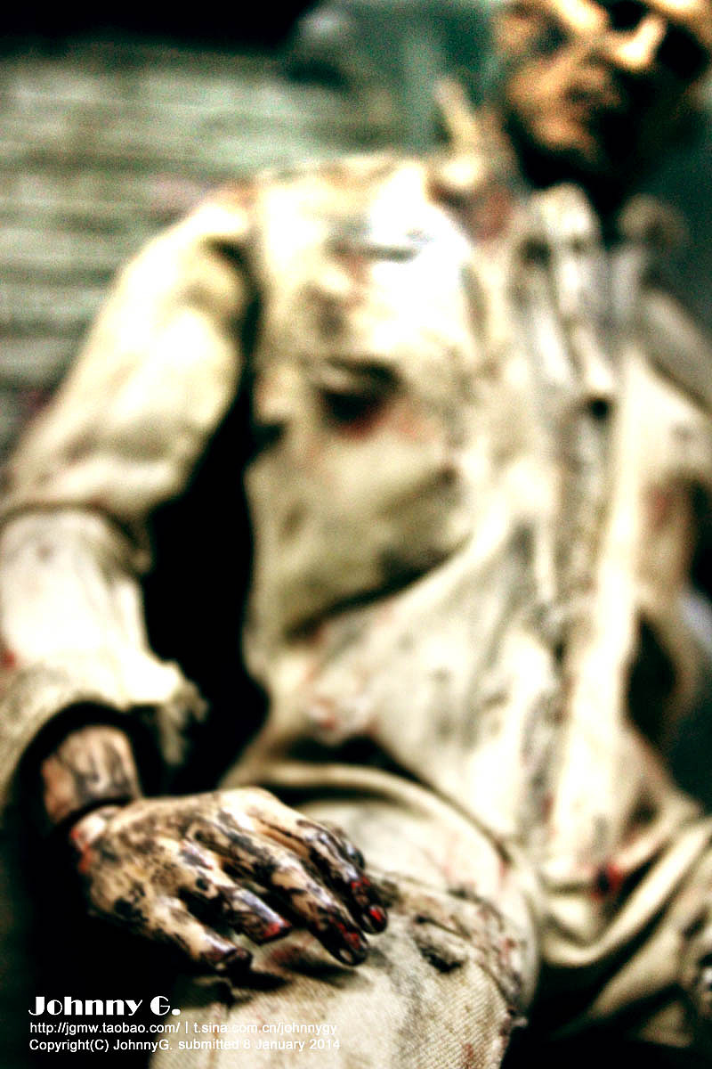 个人重口味旧化涂装 行尸走肉 超人气弩男+ 丧尸 仿真人偶（图ZMTM1MTA4MzY=） - 手办/模玩 - 站酷设计师JohnnyG原创素材 - 站酷ZCOOL