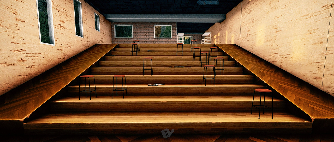 原创场景 和平精英-学校