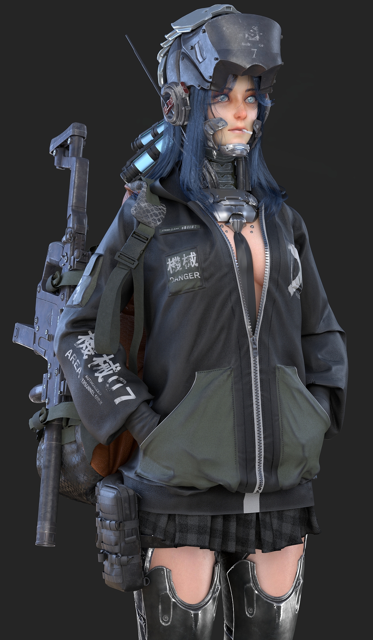 機(jī)械義體（圖ZMTg2ODI2MTAw） - 人物/生物 - 站酷設(shè)計(jì)師銀狐御三維工作室原創(chuàng)素材 - 站酷ZCOOL