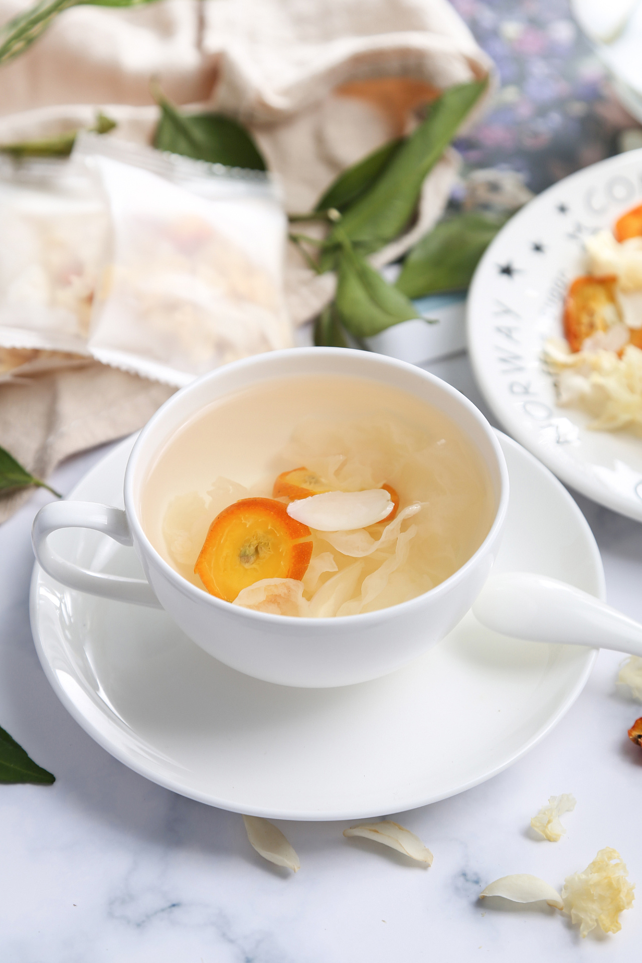 金桔百合茶(花茶组合系列)