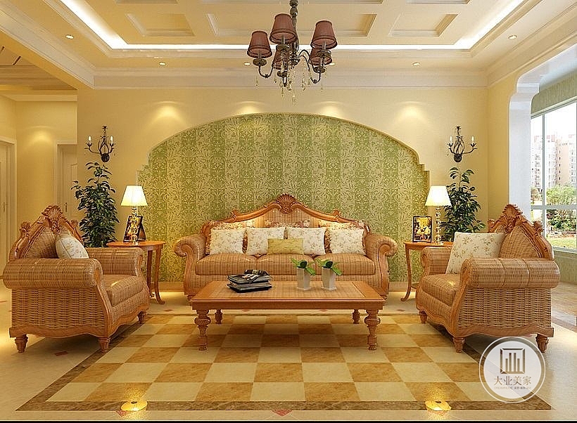 石家庄荣盛华府170临江仙田园装修效果（图ZMTI4Nzg5NzA4） - 家装设计 - 站酷设计师金秋金秋呀原创素材 - 站酷ZCOOL