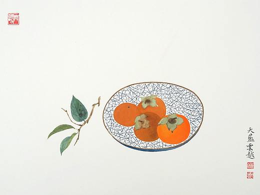 四个柿子
