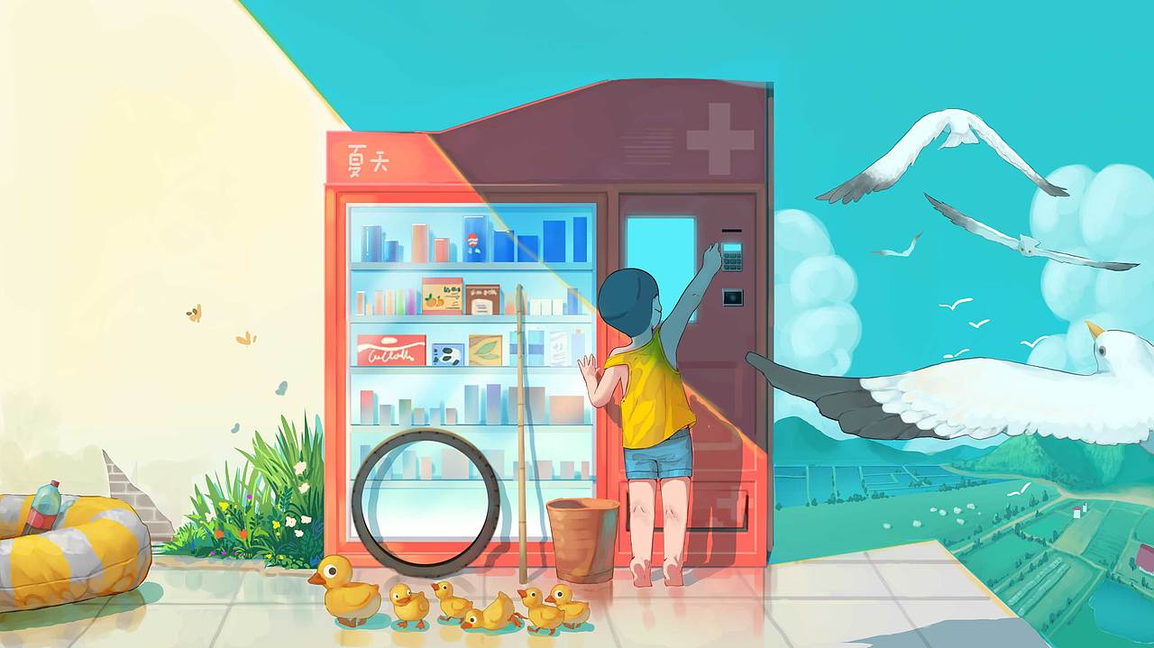 贩卖夏天（图ZMzEwNjQ2NDMy） - 绘本 - 站酷设计师小x丑g原创素材 - 站酷ZCOOL
