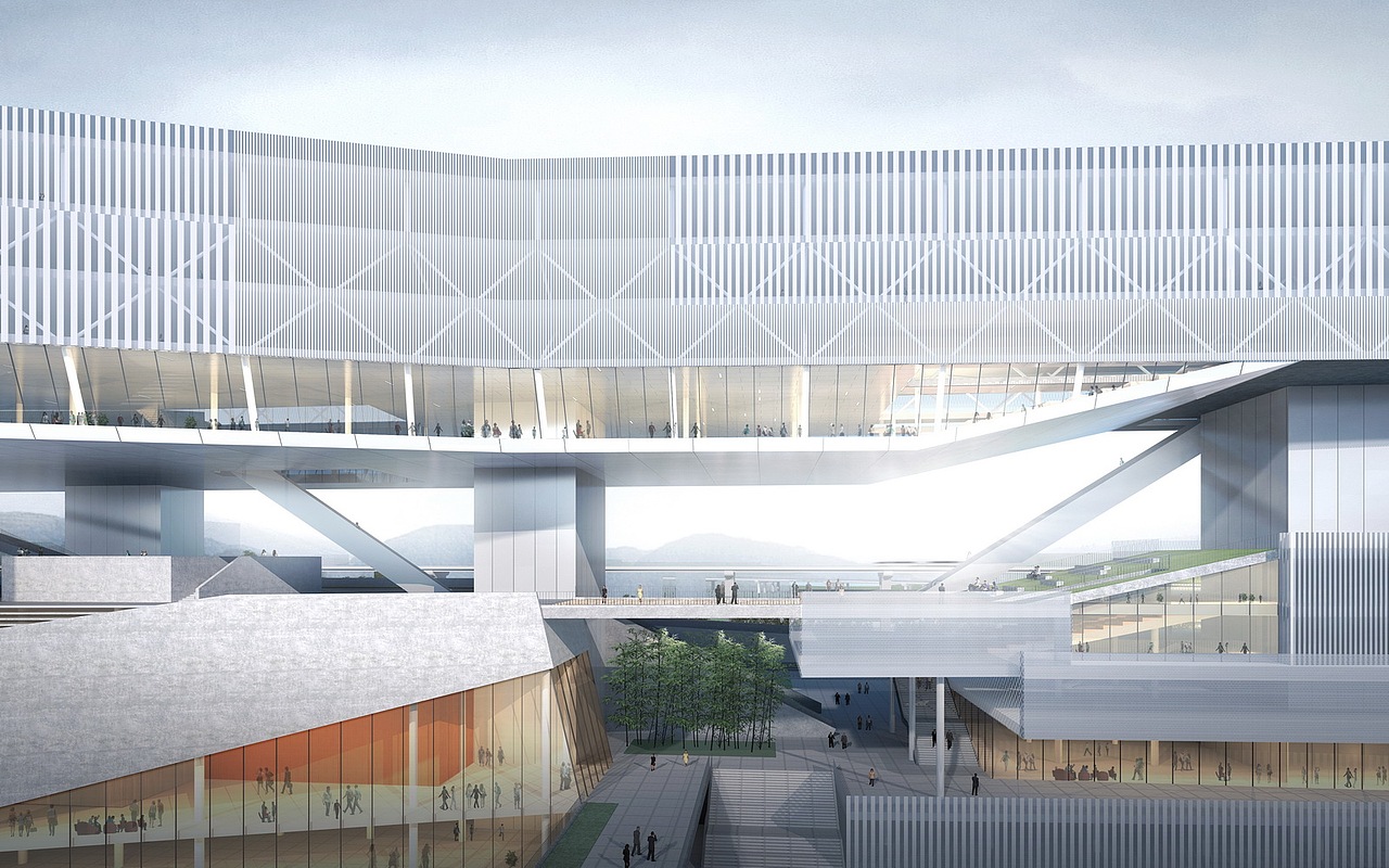 深圳大浪文体中心SU模型下载