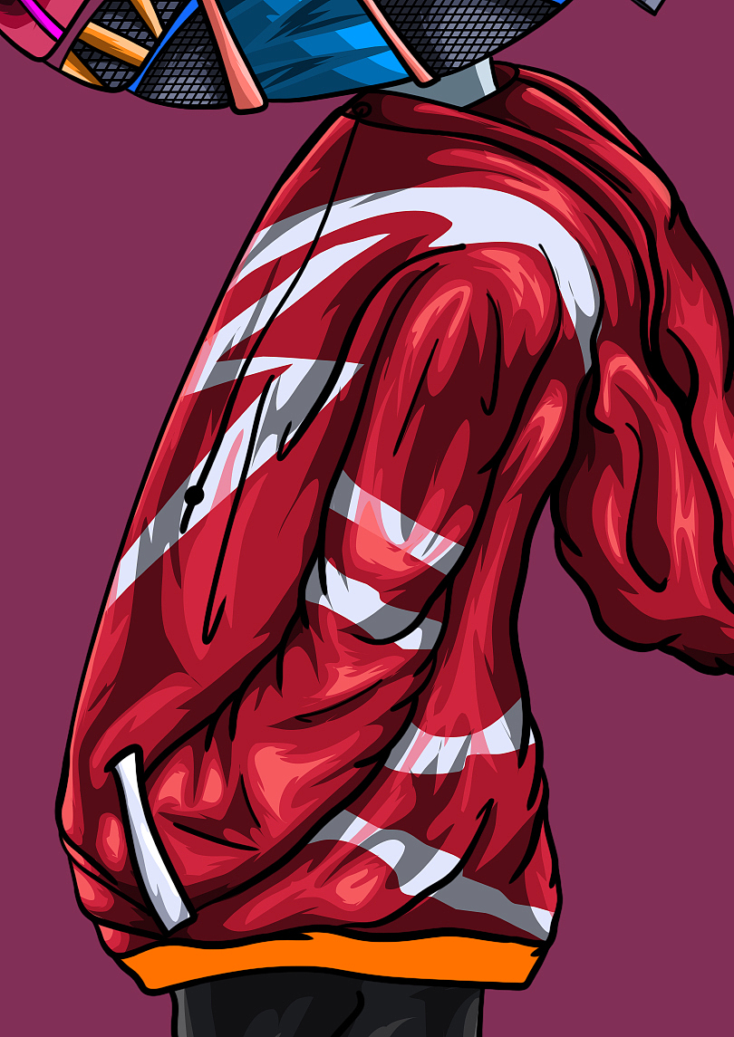 原创插画 超酷潮流兔子