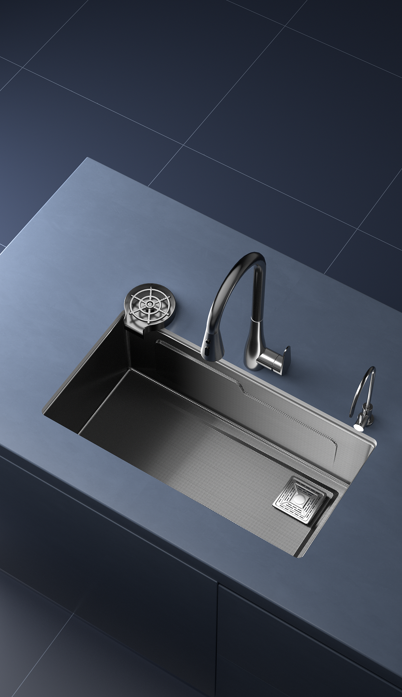 帅康水槽详情页设计（含全套渲染）