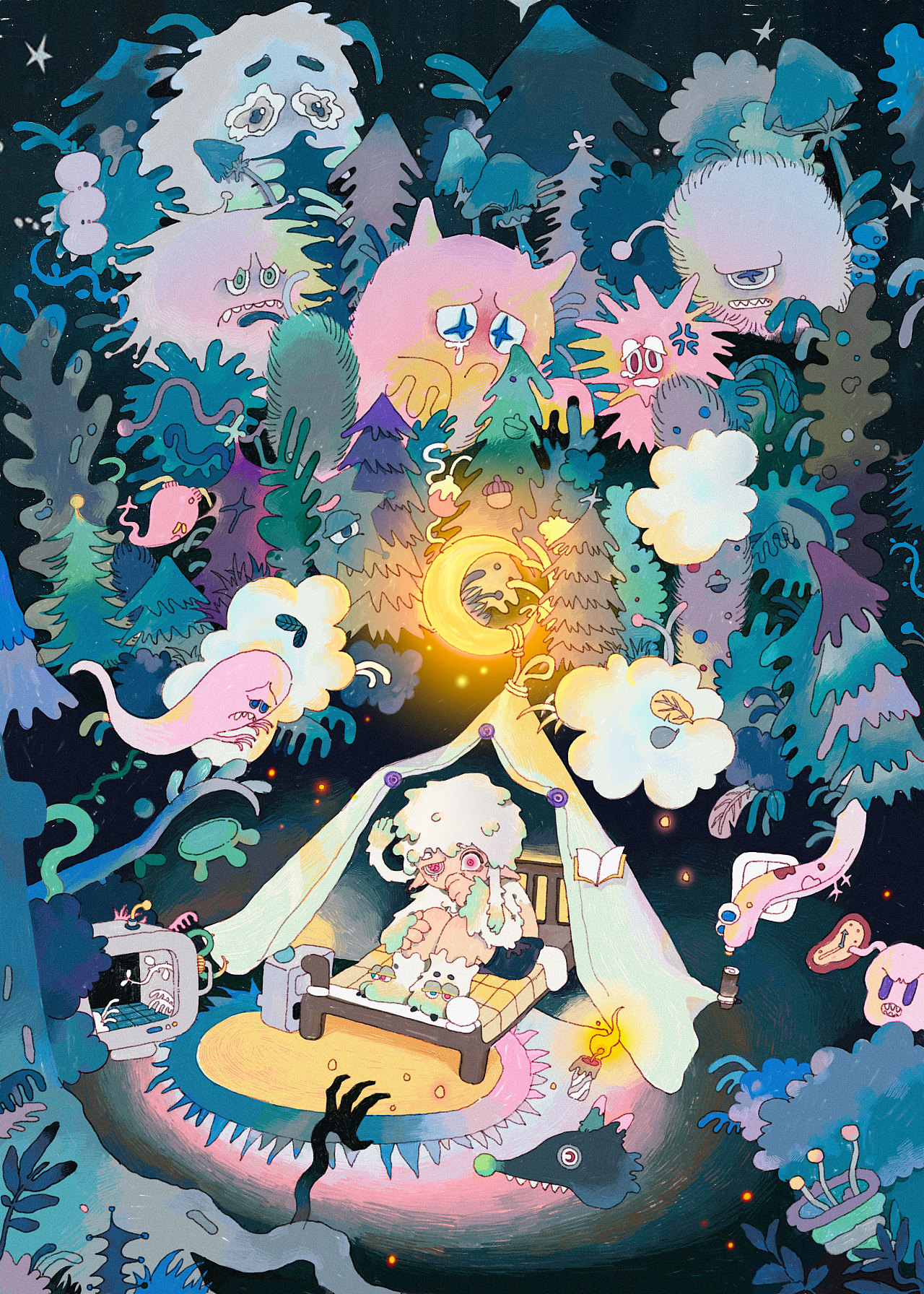 SOMO插画合集 | 旅途森林中的故事